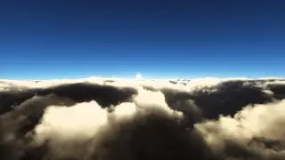 X-PLANE 12 SUNRISE ABOVE HURRICANE BERYL OVER CARIBBEAN ISLANDS