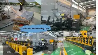 (grain silo panel equipment)Silo side wall machine|silo corrugated plate production line
