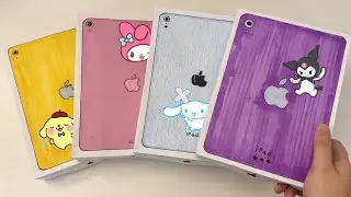 [💸paper diy💸] SANRIO IPAD + CASE Compilation unboxing! | asmr