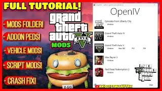 (2024) How to Install ALL Mods for GTA V Open IV! Full Tutorial ✅🙏