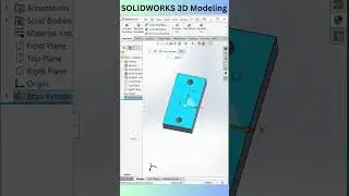SolidWorks 3D Modeling Tutorial #solidworks #solidworkstutorial #solidworks3d #cadcamsolidworks