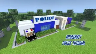 How to build a police station in minecraft | building tutorials | episode 1 ....
