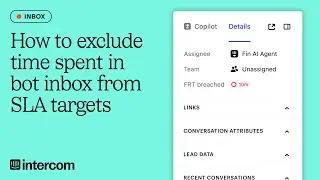How to exclude time spent in bot inbox from SLA targets