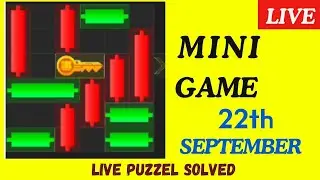 Hamster kombat Daily Mini-Game 22th september( Puzzle Solved )LIVE Puzzle & Daily Cipher Solutions!