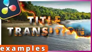 5 Easy Title Transitions | Step by Step [Davinci Resolve] 