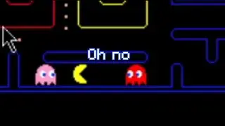 Very intense pacman gameplay :)
