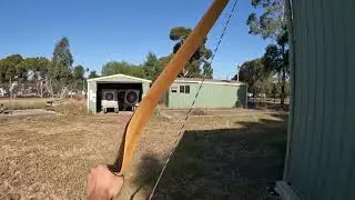 First Person Archery | Fishtailing Arrows | Slow Motion Test