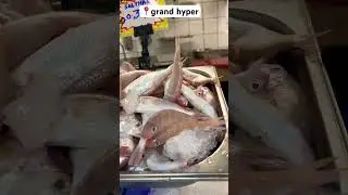 Buying fish at grand hyper market.