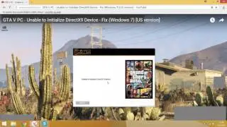 GTA5 Unable to Initalize Diectx 9 Device Hatası Çözümü