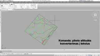 Piketų konvertavimas į altitudės ženklus su aukščio užrašais (GeoMap)