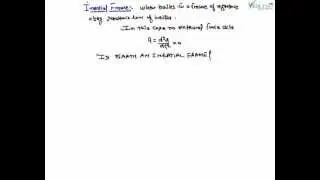 Inertial and Non-Inertial Frames, Types of Frame of Reference, Frame of Reference