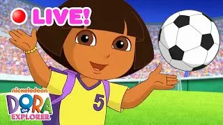 🔴 LIVE: Dora the Explorer Sports Marathon! ⚽️ 24/7 Livestream | Dora & Friends