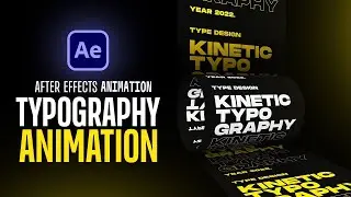 Kinetic Typography Animation Video In After Effects Tutorials .#motiongraphics #typograhyvideo #Text
