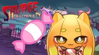【Savage halloween】Pumpkin cat wants candy
