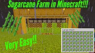 How to build a Sugarcane Farm in Minecraft