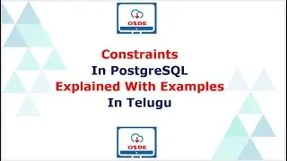 Constraints In PostgreSQL Explained With Examples In Telugu