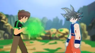 Ben 10 vs Goku in sticknodes part 02 #ben10vsgoku