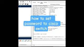 how to set password in cisco switch | how to set enable password in cisco switch
