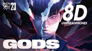 GODS ft. NewJeans | Worlds 2023 - League of Legends | Music 8D🎧