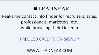 Find B2B contacts of anyone of Linkedin 2022 -2023 | Free 150 Credits | Free Chrome Tool