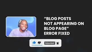 Posts Not Appearing On Blog Page Error Fixed
