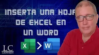 Aprende a INSERTAR una hoja de EXCEL en WORD