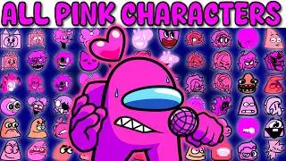 ALL PINK CHARACTERS | FNF Character Test | Gameplay VS My Playground