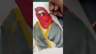 رسم الملابس السعودية