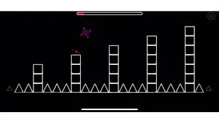 Прохождение лёгкого уровня Geometry Dash.
