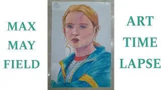 Max Mayfield - Stranger Things 4 | Coloured Pencils Timelapse ✏️