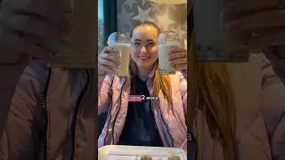 😱БАБЛ ТИ × HESBURGER🧋 #еда #обзор #food #вкусно #баблти #bubbletea #mcdonalds #fastfood #новинка