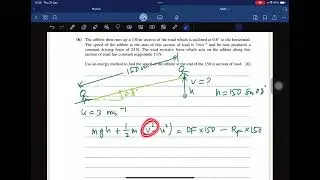#9709/23/m/j/42 Mechanics A Level Math Paper 42 No 4. An athlete of mass 84 kg is running along a…