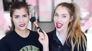 DOING MY BEST FRIENDS MAKEUP // Transforming Kat into ME!