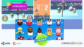3D Amazing Volleyball unity game source code | redesign game service | 100% Tested