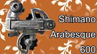 Shimano 600 RD-6200 Arabesque Rear Derailleur: restored service clean disassembled Dismantled