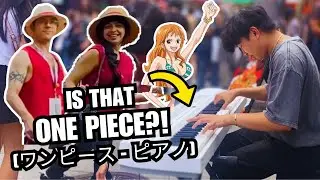 I Played ONE PIECE and other Anime Piano Songs in PUBLIC