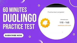 60 MINUTES Full Duolingo English Practice Test | Test 19 | With answers | International Students