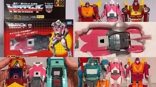 She’s REAL! Transformers Missing link G1 Arcee review Takara C-08 generation one cartoon deco figure