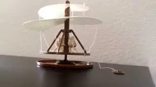 Helicopter of Leonardo da Vinci lift off