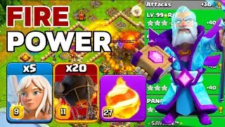 Best Way to Use TH16 Warden Walk + Fireball Rocket Balloon Legend League Attacks!