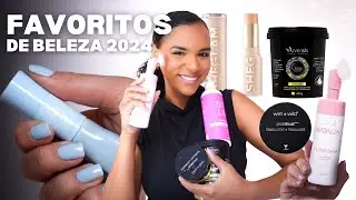 FAVORITOS DE BELEZA QUE AMEI CONHECER EM 2024 - Creme para finalizar Cachos, Maquiagem, Skincare