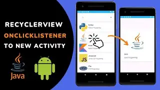 Recyclerview Onclicklistener to new Activity  | Recyclerview item click listener android example