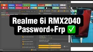 Realme 6i RMX2040 Password + Frp bypass with UnlockTool