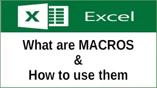 How to use Macros in Ms Excel # 1