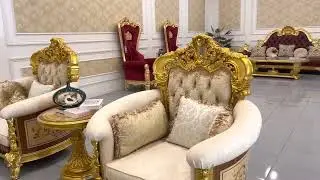 Combo phòng khách dát vàng quý tộc tại Bình Tân