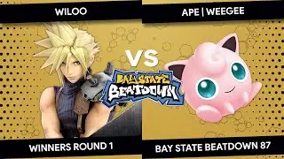 Bay State Beatdown 87 - Wiloo (Cloud) vs APE | WEEGEE (Jigglypuff) - Winners Round 1