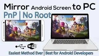 A Simple Way To Mirror your Android Screen to PC and Mac OS Without any Software | No Root |  Urdu
