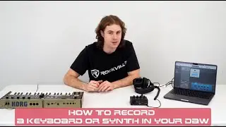 How To Record a Keyboard or Synth in Your Daw with the ROCK-U Mini Rockville Interfaces!