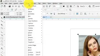 how to use camera option in coreldraw hindi||