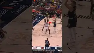 Nikola Jokic with the fake hook shot against Miami Heat 🔥..#nikolajokic #jokic #nuggets